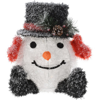 Snowman 36 cm 42 cm LED 2ass