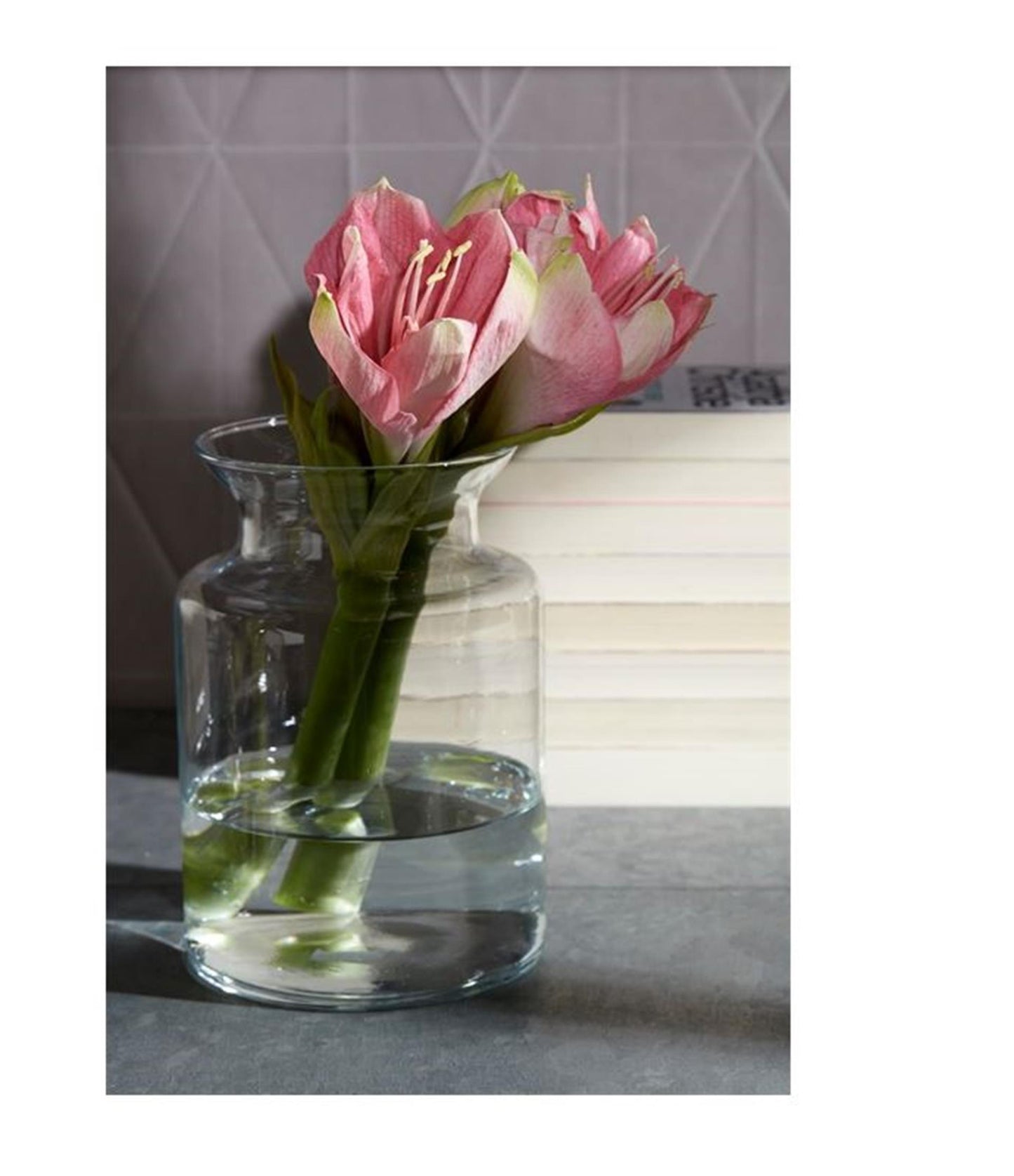 Jarrón de cristal Hakbijl Essentials Brenda cristal ø14xh20cm