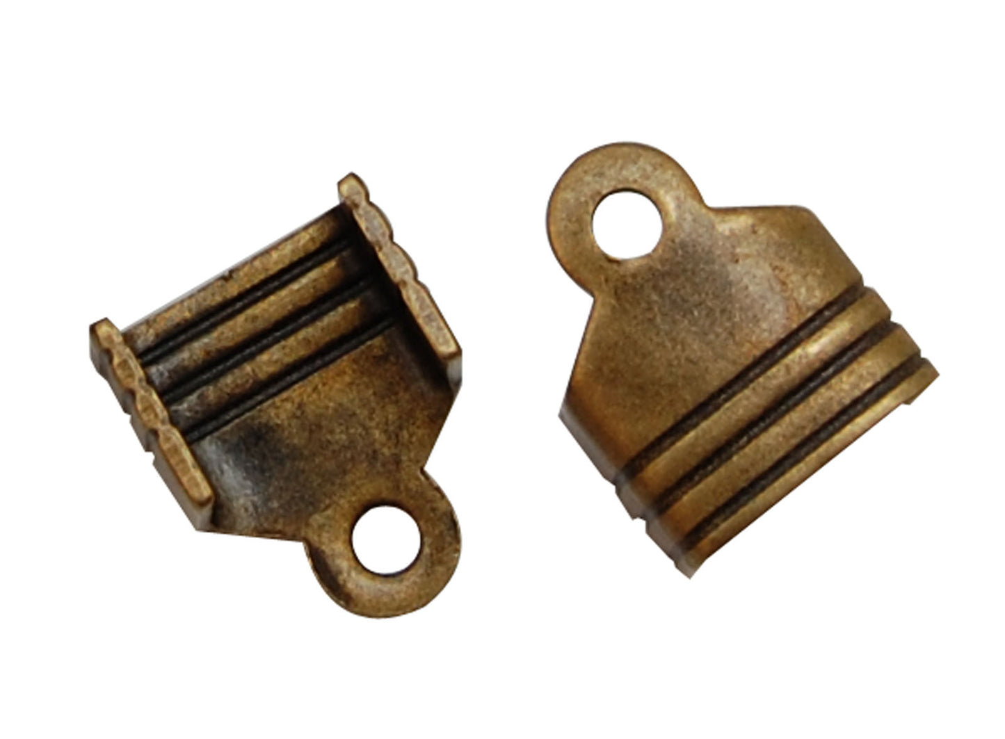 Vaessen creative • tappi terminali 10 pezzi bronzo