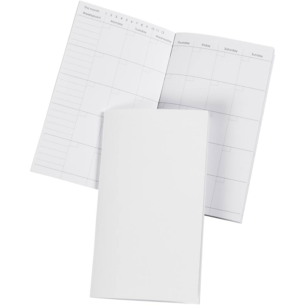 Cuaderno de empresa Creativ, medidas 9,5x16,6 cm, número de páginas 34, 100 gr, blanco, 1 unidad