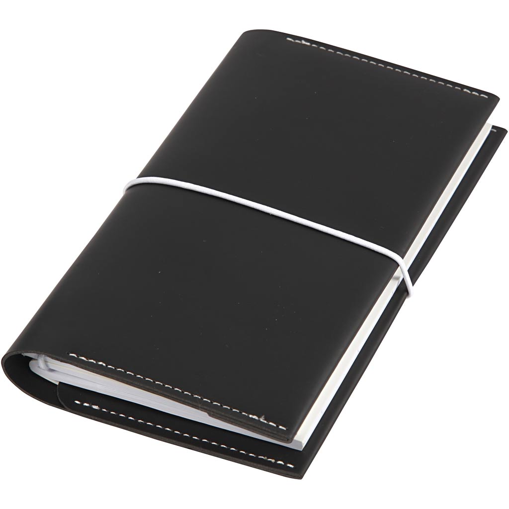 Bullet Journal Creativ Company Planner, medidas 10x18x1,5 cm, cierre elástico, negro, 1 unidad