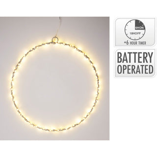 Anillo No brand 30cm con LED plateado | 3 piezas