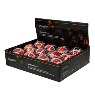 Palla di Natale pp 2col assdia8cm | 12 pezzi