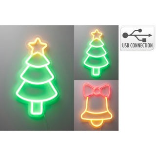 Figura natalizia al neon 4ass | 4 pezzi