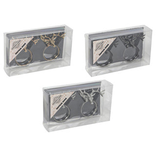 Servilletero 2 piezas reno 3 culos color oro plata negro | 12 piezas