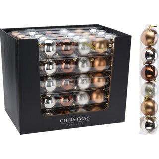Set palline di Natale 6x70mm ambra | 20 pezzi