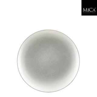 Edelman mila piatto decorativo in plastica riciclata argento h1,5xp25cm | 4 pezzi
