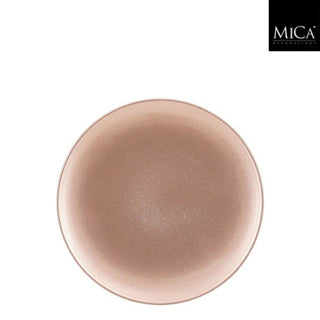 Edelman mila piatto decorativo in plastica riciclata champagne h1,5xp25cm | 4 pezzi