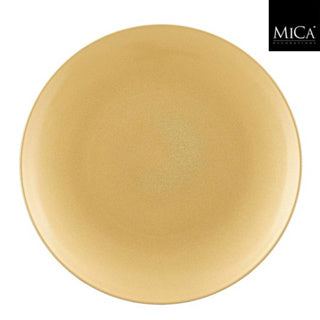 Edelman mila piatto decorativo in plastica riciclata oro h2xp40cm | 3 pezzi