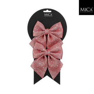 Lazo Edelman rosa 2 piezas - l12xw13xh1cm | 5 piezas