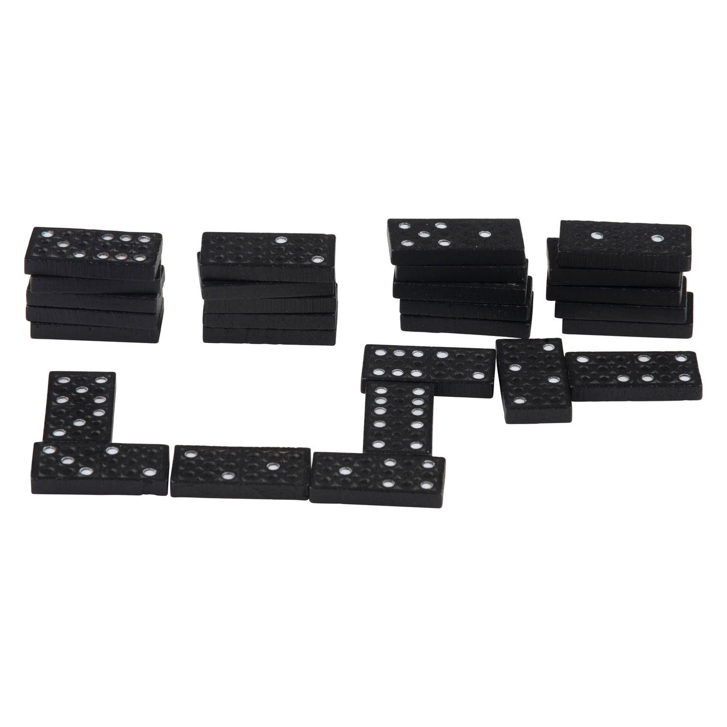 Set domino in legno, 28 pezzi.