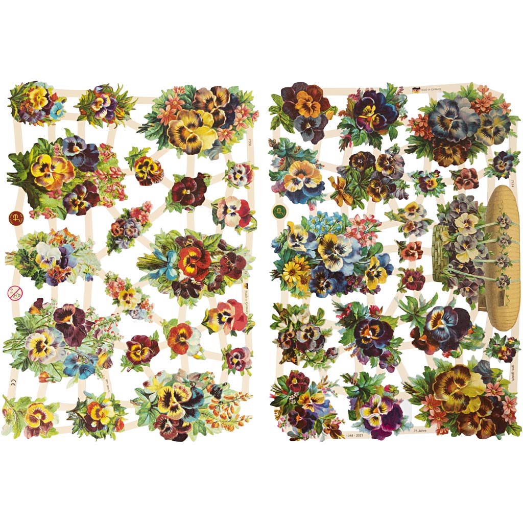 Creative Company Vintage Pictures Violet, 2 fogli