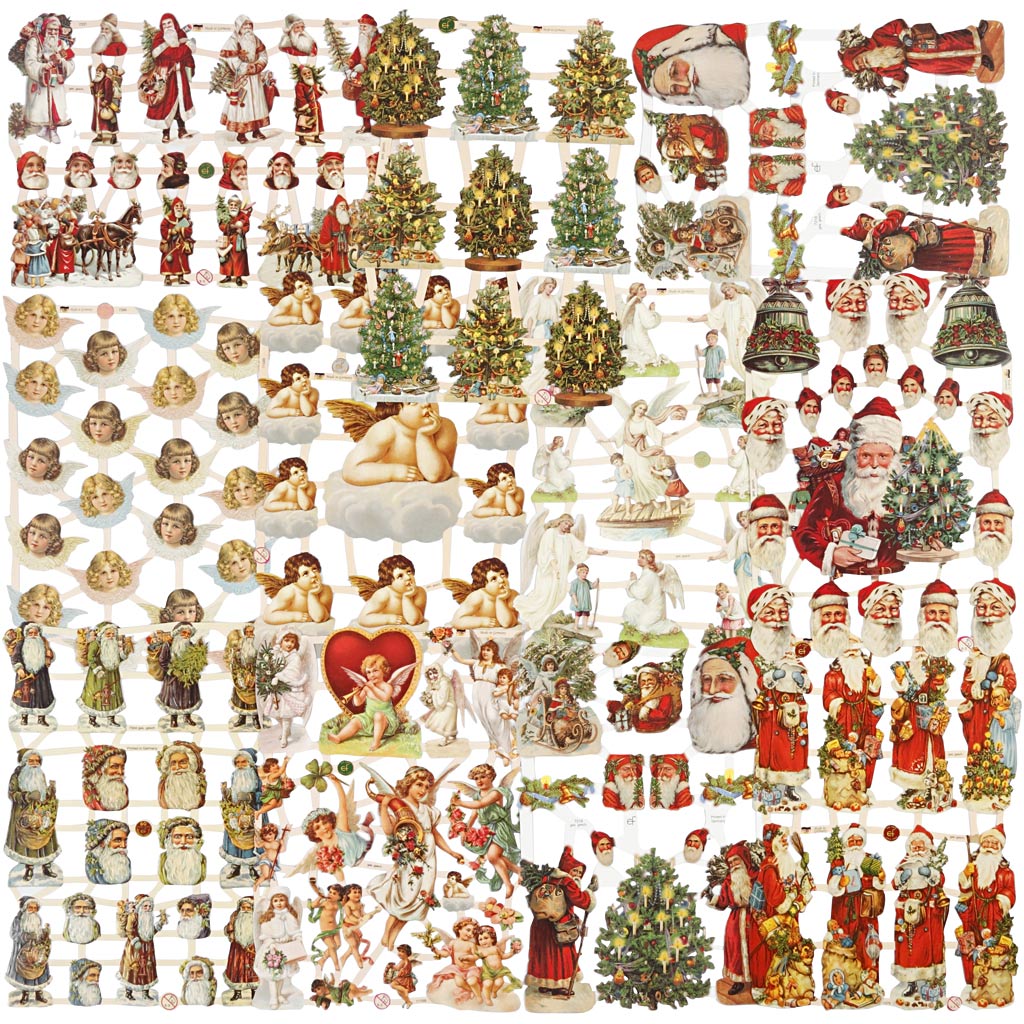 Creativ company quadri vintage, Natale, foglio 16,5x23,5 cm, 30 fogli 1 scatola