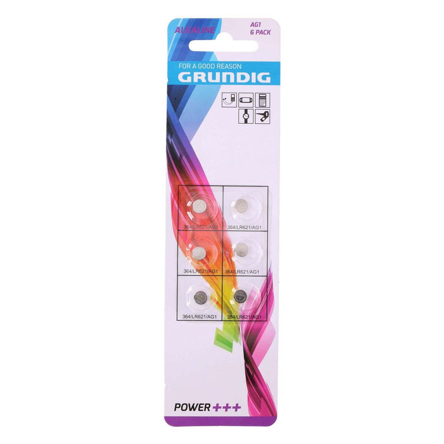 Pilas de botón ag1, 6 uds.