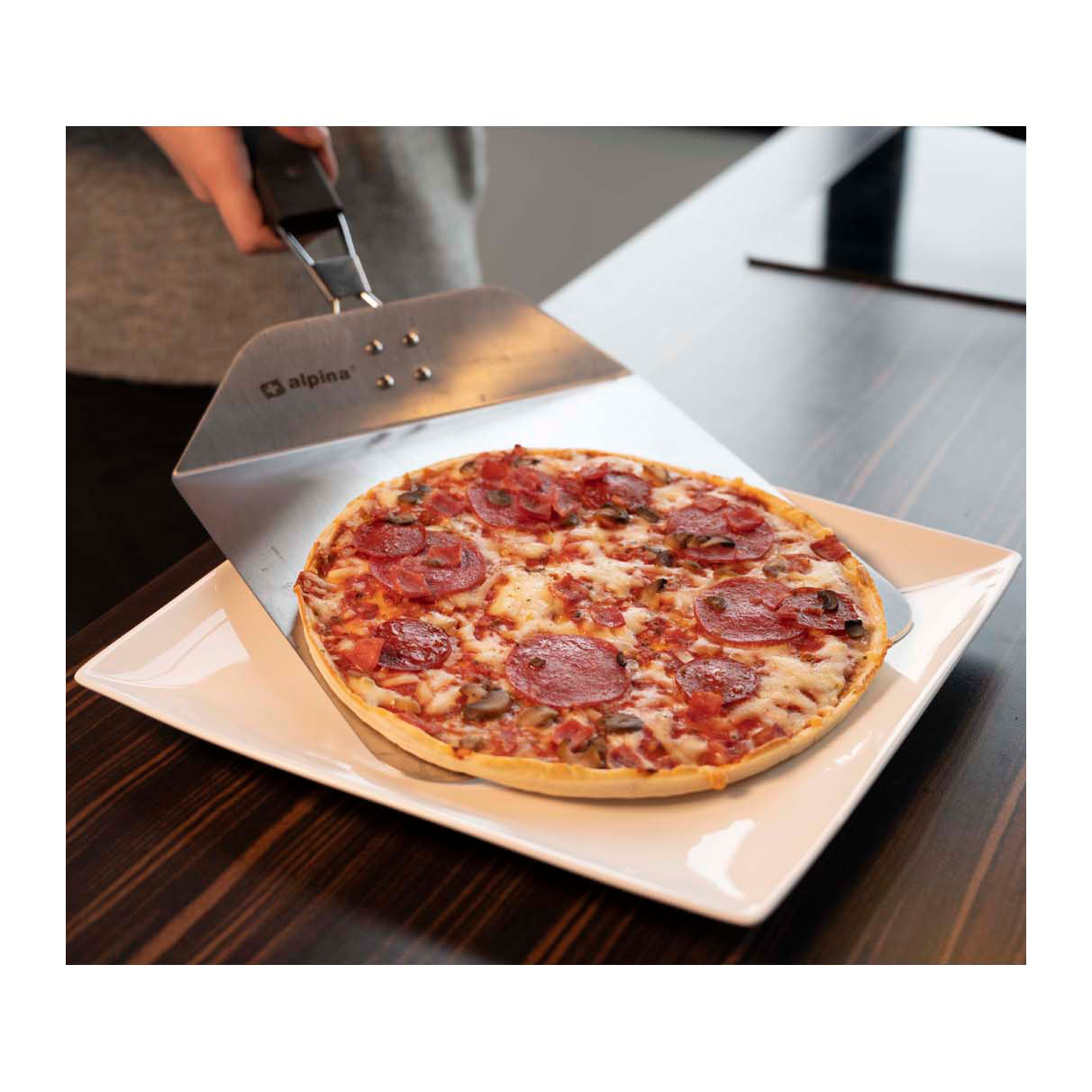 Cáscara de pizza plegable