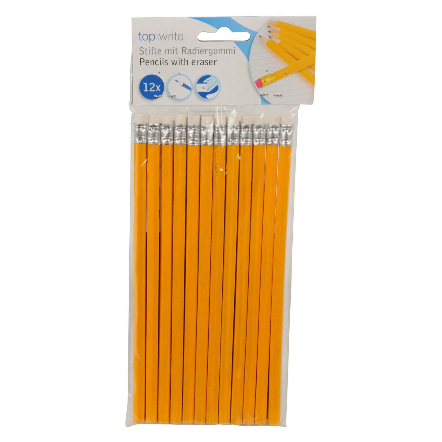 Matita e gomma hb, 12pz.