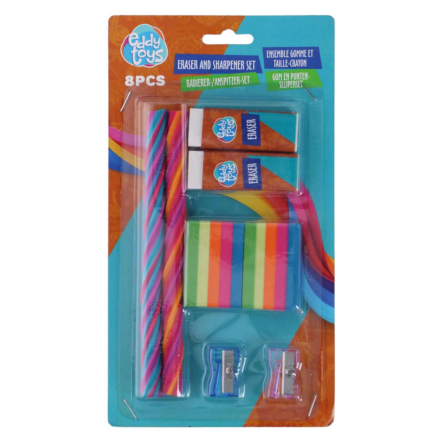 Set gomma e temperamatite, 8 pz.