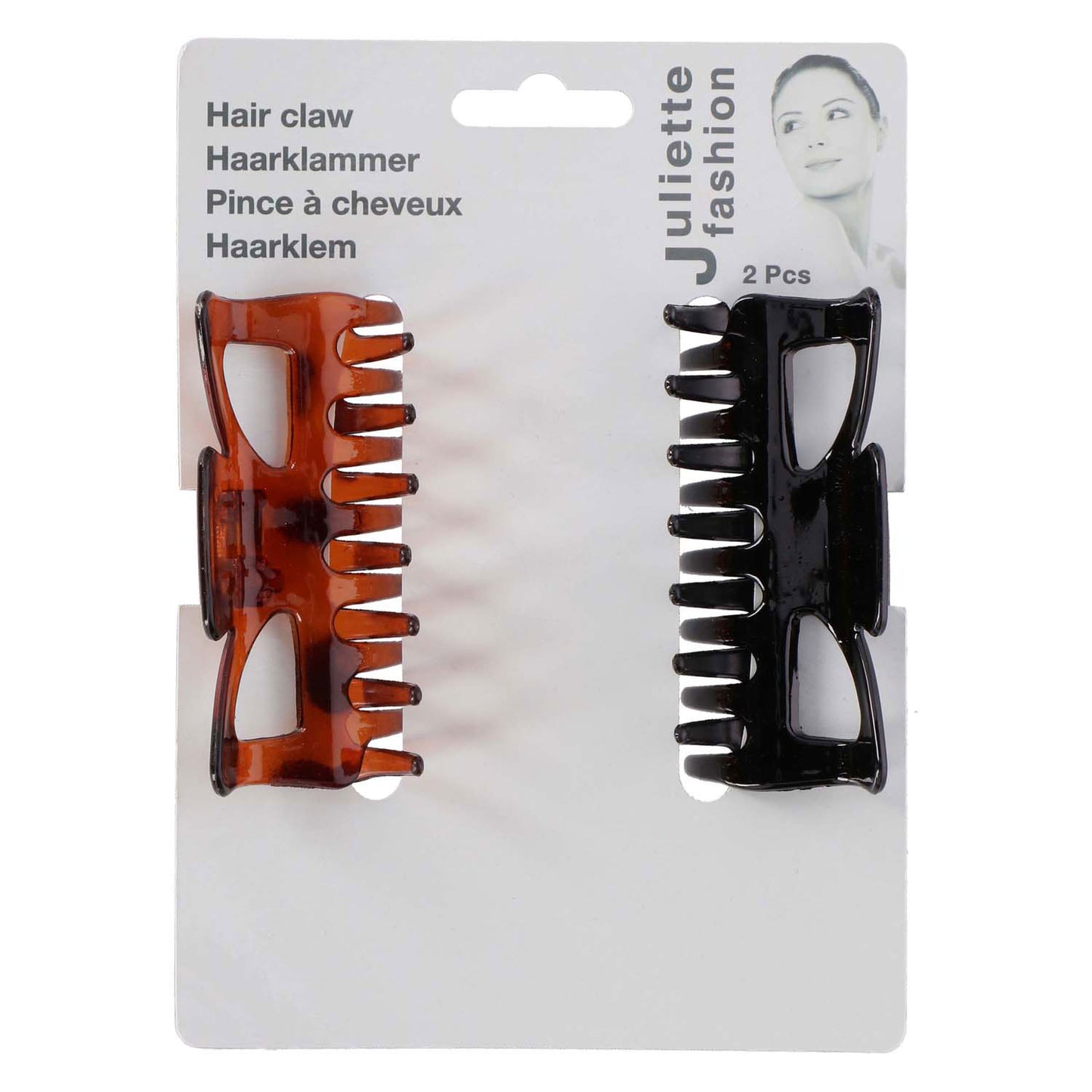 Fermaglio per capelli 9 cm, 2 pz.