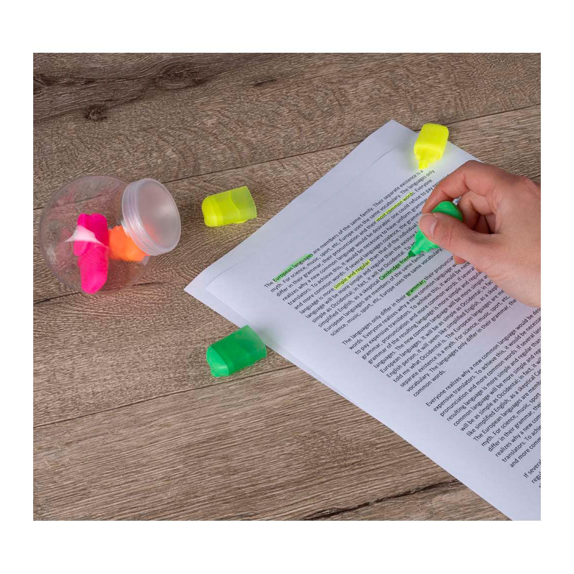 Evidenziatore mini, 4 pz