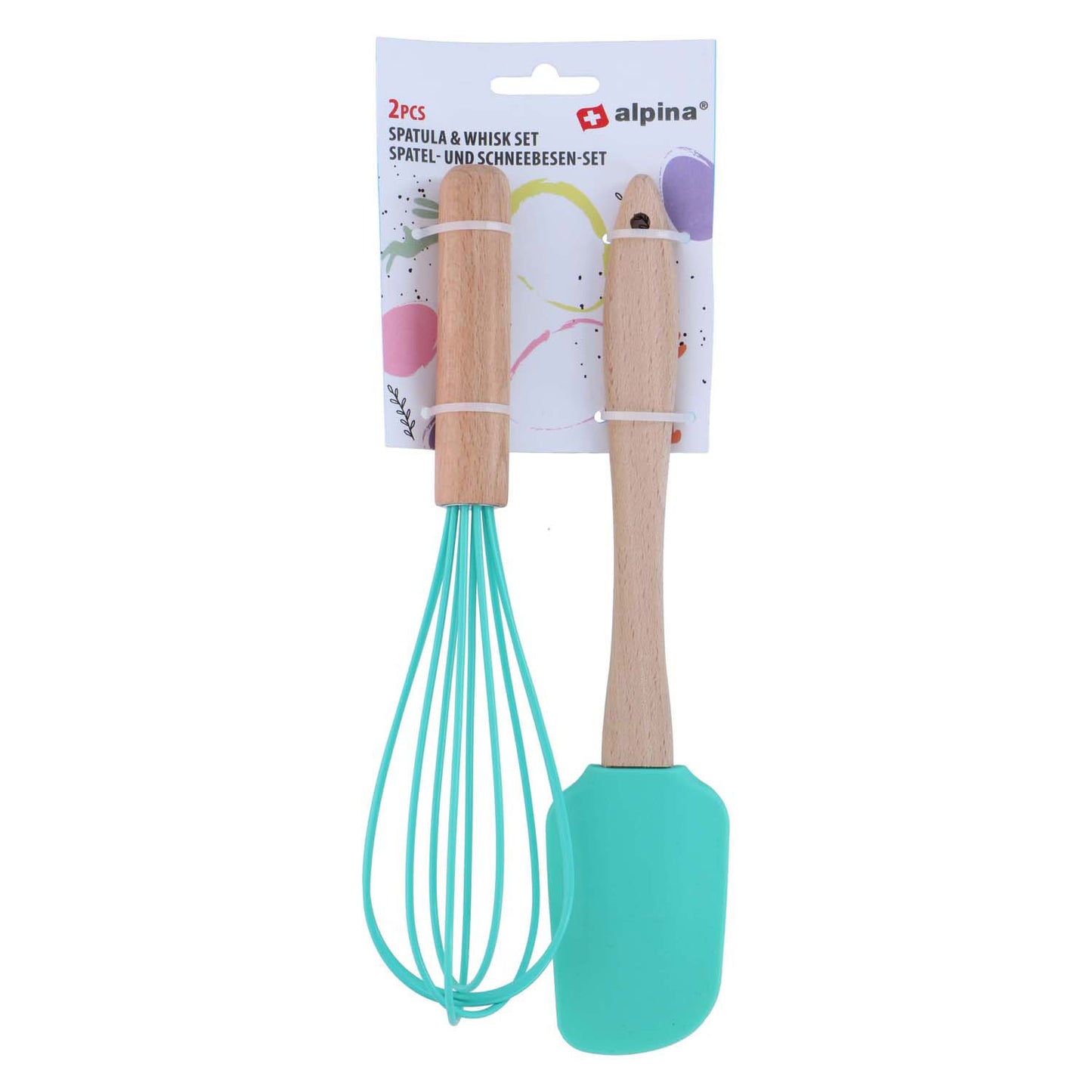 Juego de espátula y batidor, 2 uds.