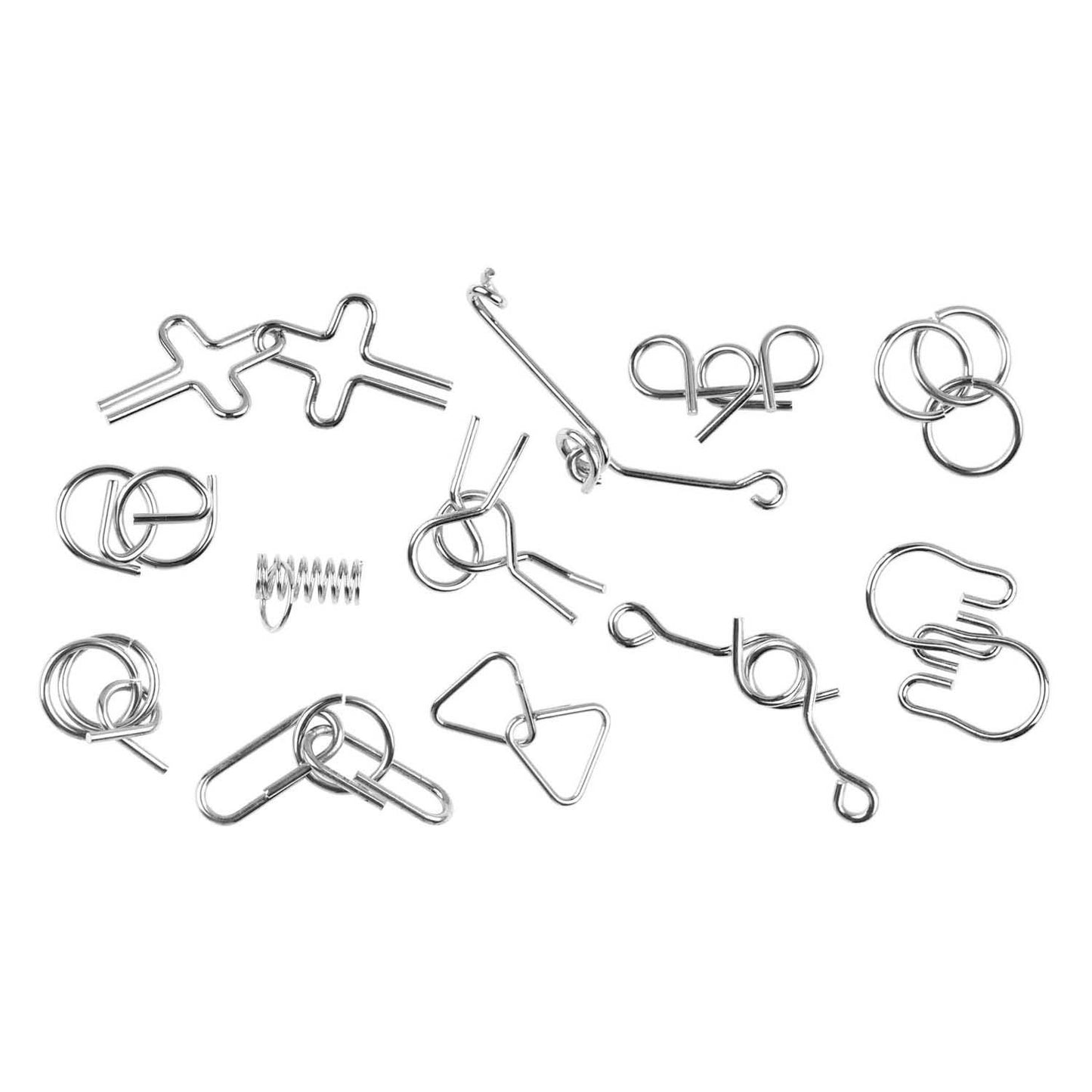 Rompecabezas de metal, juego de 12