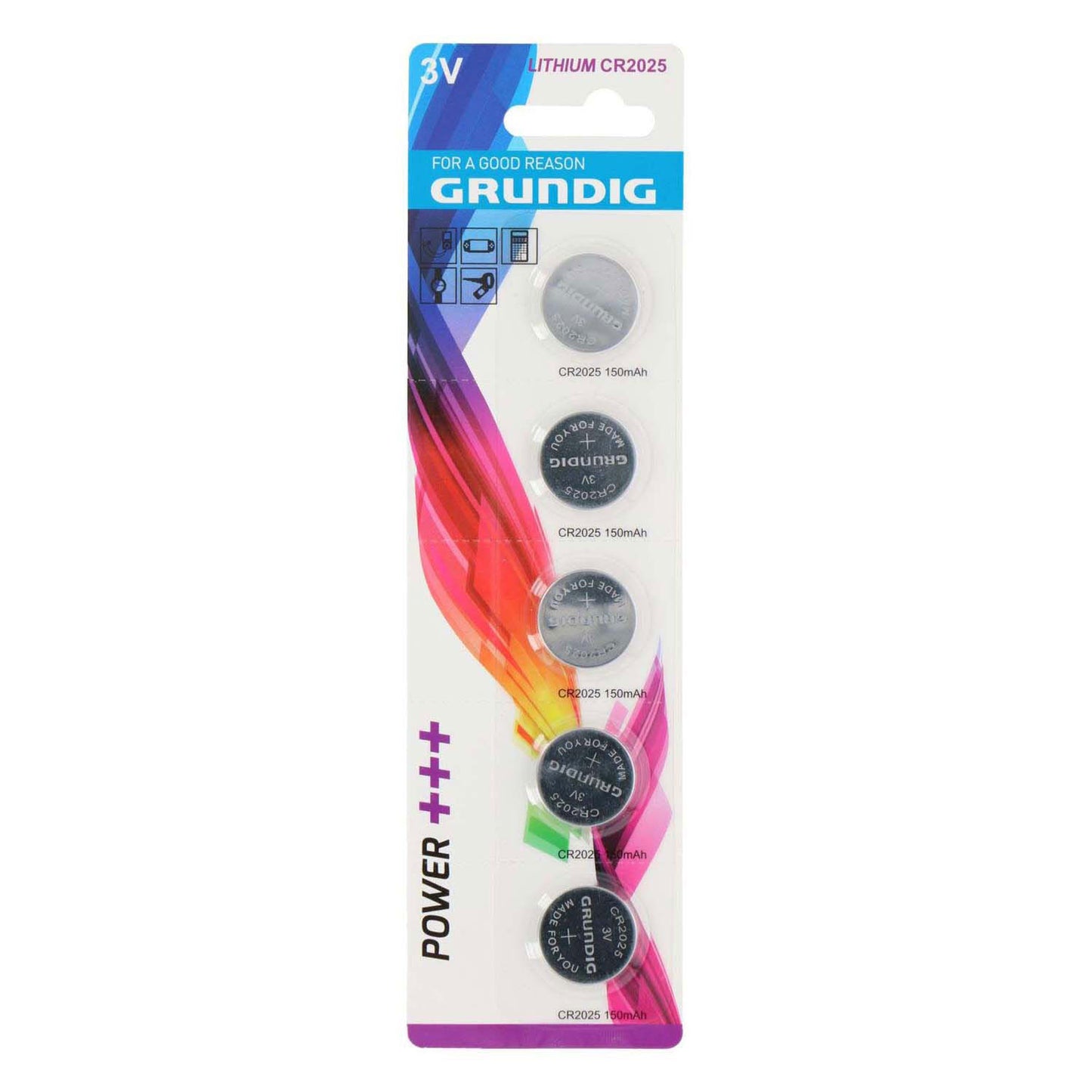 Pila a bottone Grundig cr2025 - 5 pz.