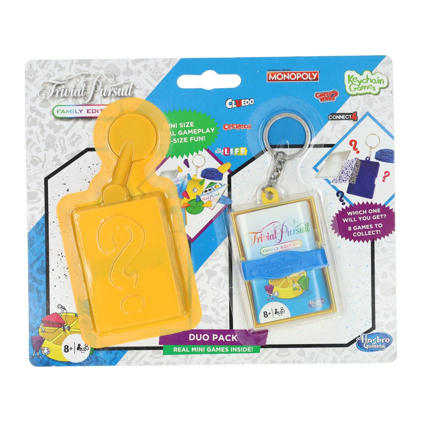 Llavero minijuego Hasbro persecución trivial