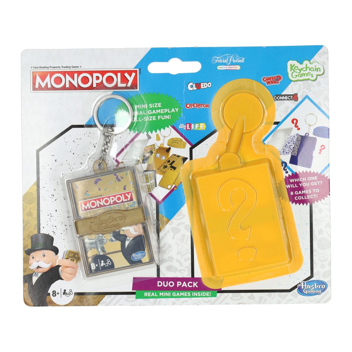 Minigioco portachiavi Hasbro Monopoli oro