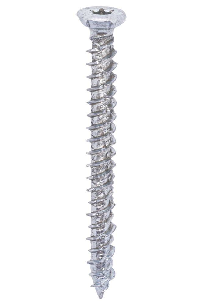 Tornillo para marco de hormigón Steelies Ultimate 7,5x 40 cabeza avellanada T30 acero inoxidable A2 | 100 piezas - m0600750401