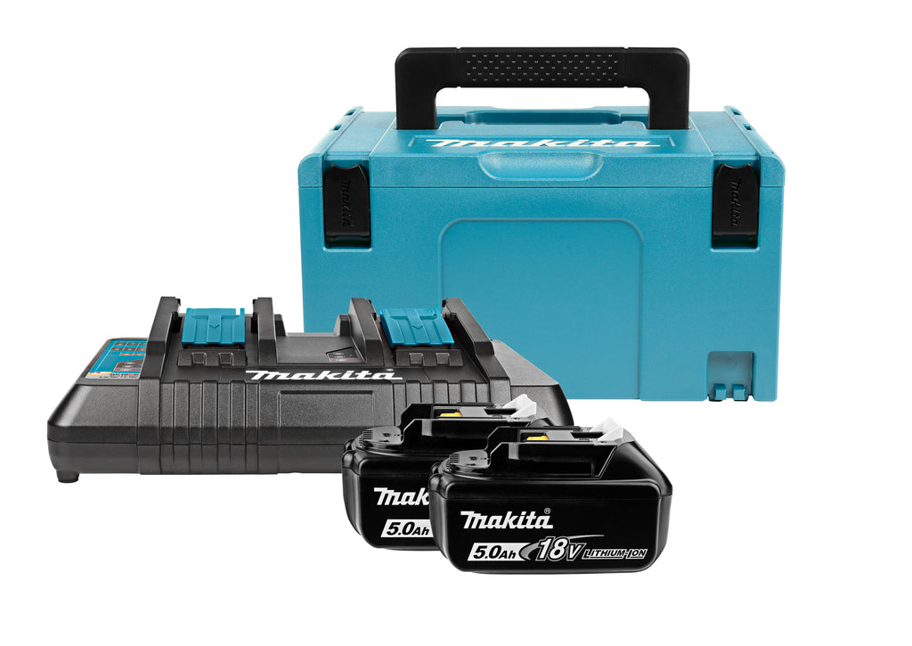 Kit avviamento batteria Makita lxt dc18rd 2xbl1850b
