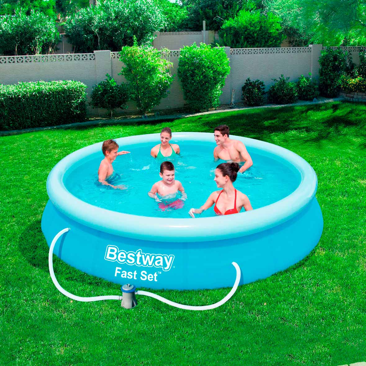Set di piscina bestway set veloce 366x76 cm 57274