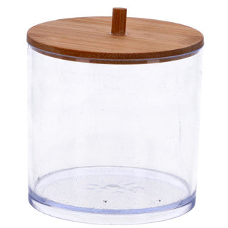 Organizador de maquillaje con bambú