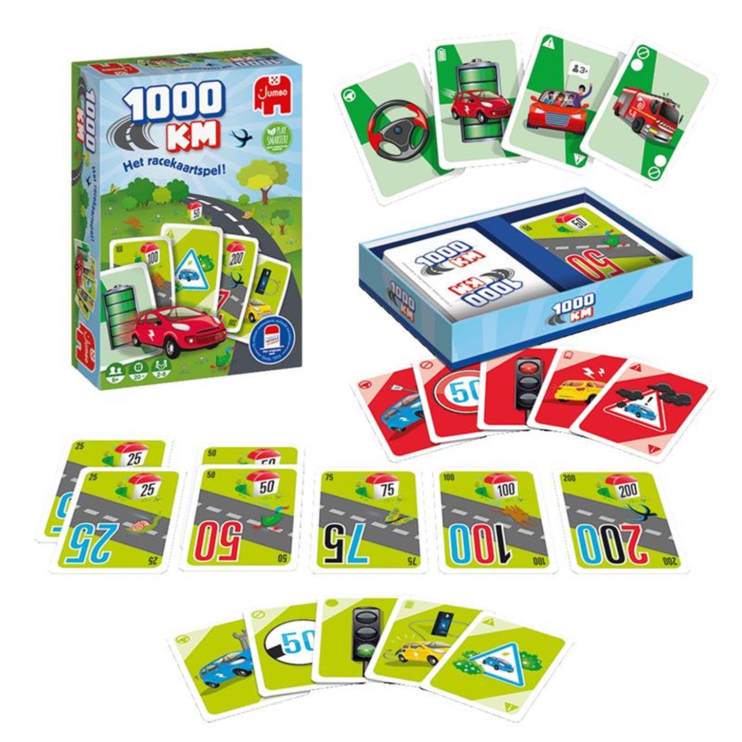 Juego de cartas de 1000 km de jumbo
