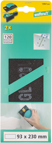Griglie Wolfcraft | sc | k120 | 93 x 230 mm | 2 pezzi - 1997000
