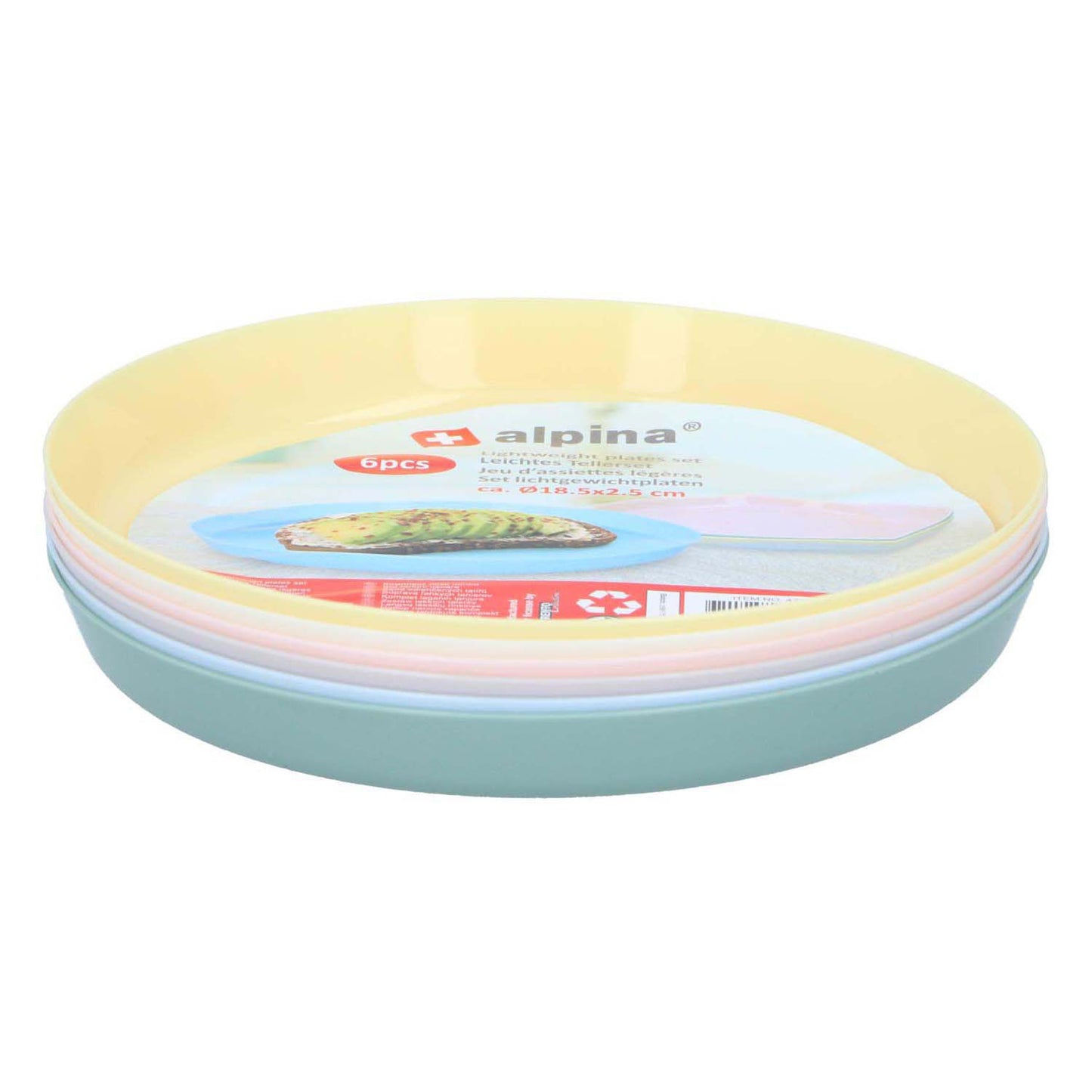 ALPINA PLATES COLORE, 6st.