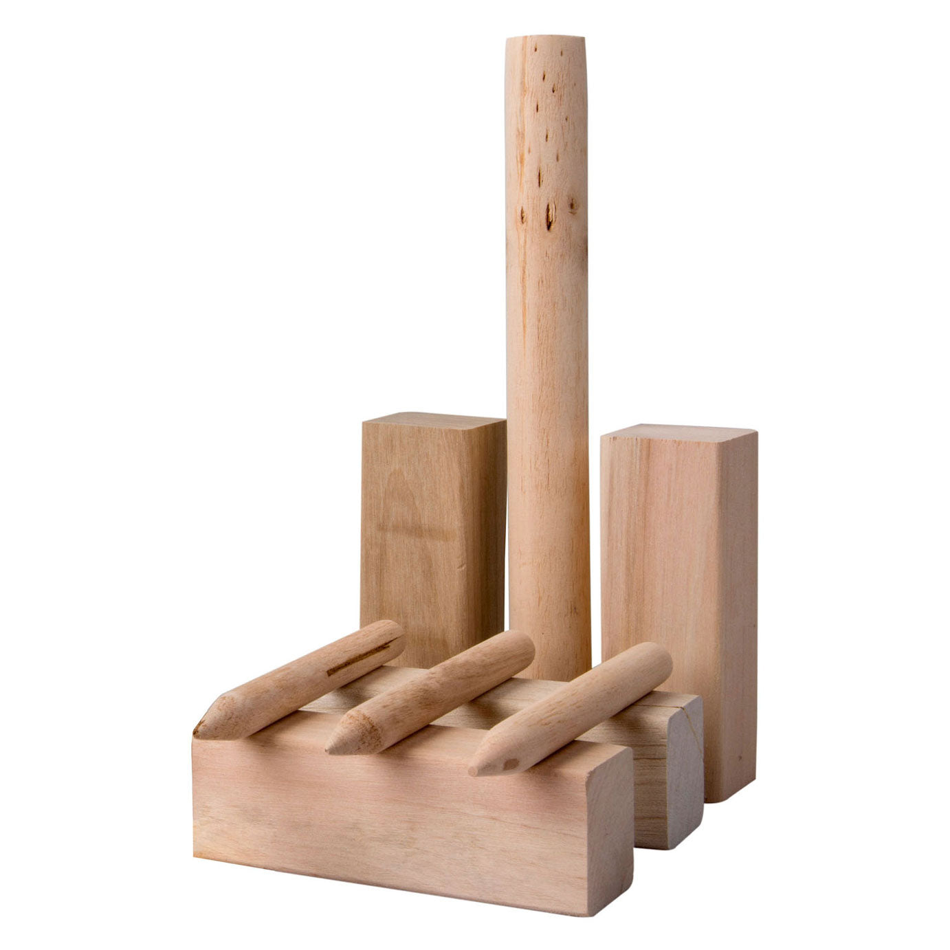 Juego de lanzamiento de madera Kubb, 21dlg.