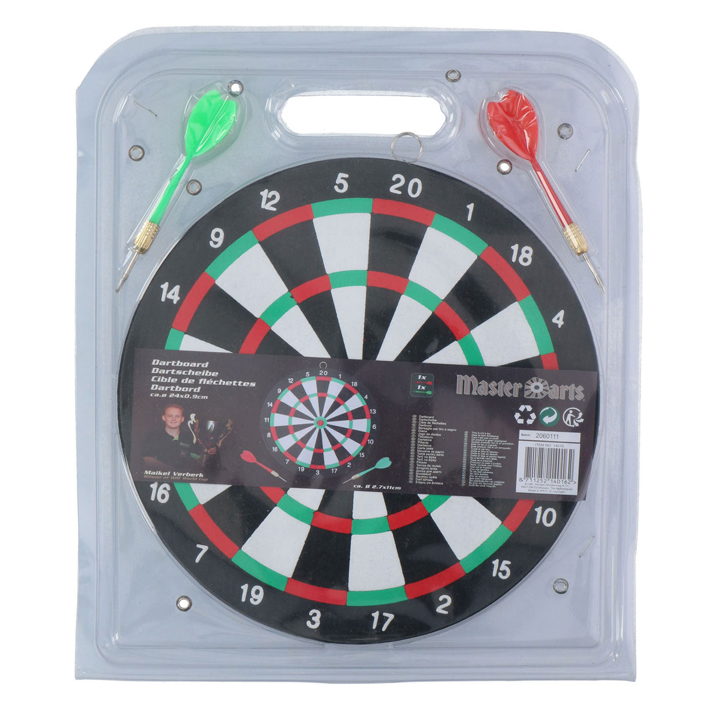 DARTBOARD MAIKEL VERBERK DARTBOARD CON FRECCE