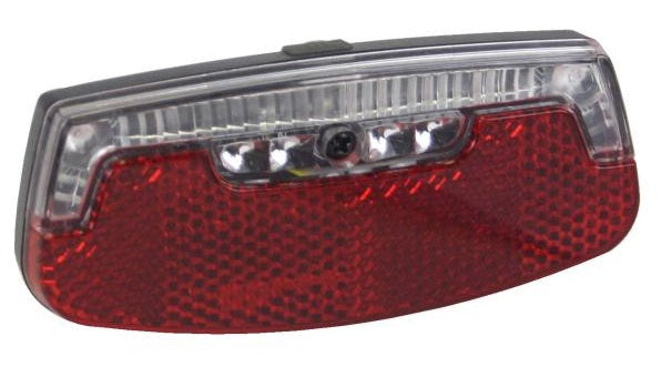 Qtcychectech Qt Light posteriore Montaggio da 80 mm a 2 LED comprese le batterie sulla mappa 0100905