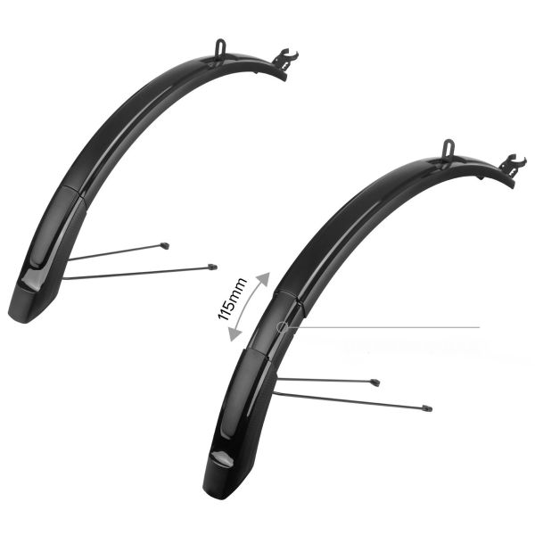 Polisport Mudguard ESTENTER MTB 26 '-29 65mm - Nero