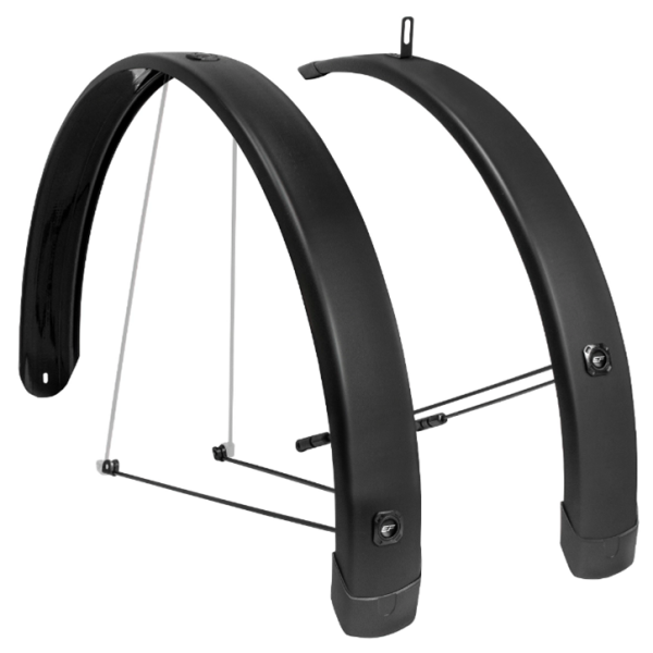Eurofender ef Mudguard Set Tempo Square 28 pollici 65 mm nero