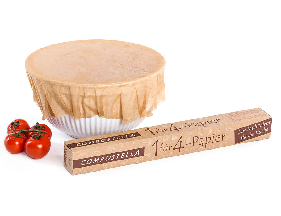 Compostela 4 en 1 papel de cocina y papel de hornear 8m x 38 cm