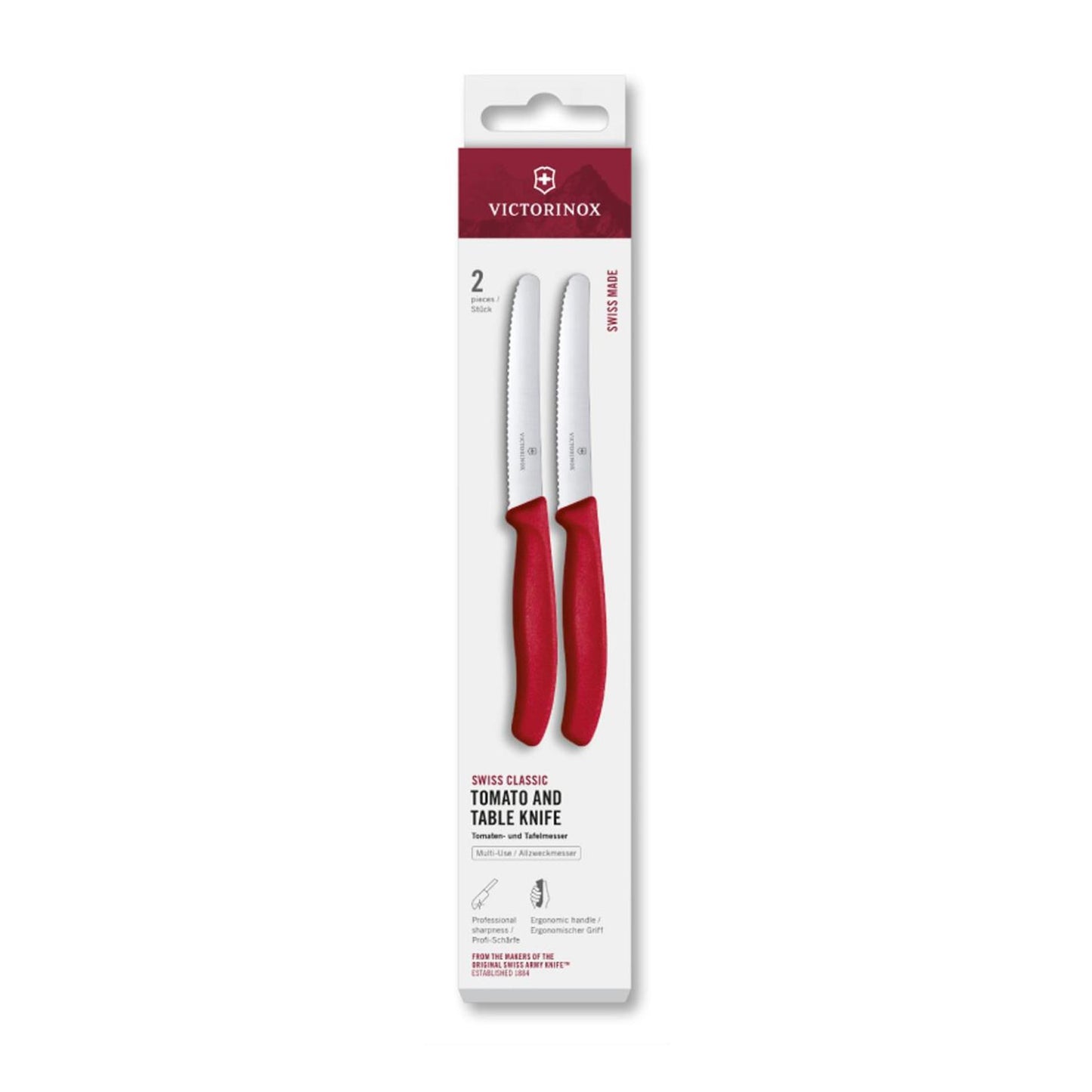 Cuchillo tomate Victorinox 2uds morado dentado