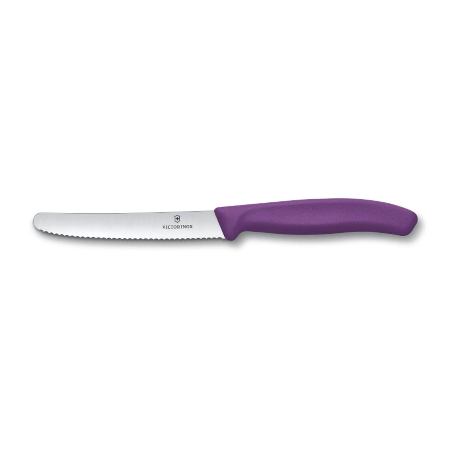 Cuchillo tomate Victorinox dentado morado