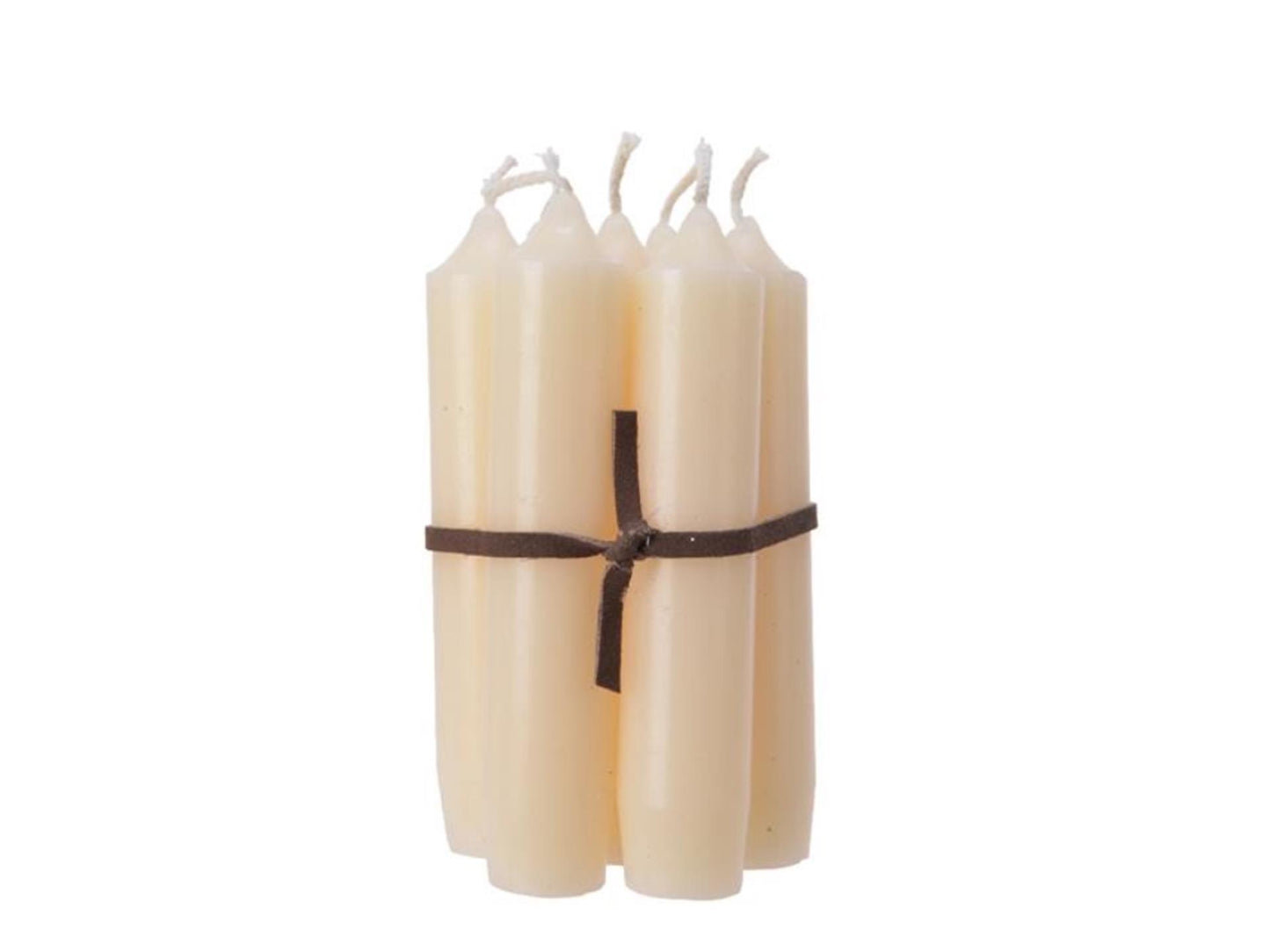 Decoris cera de vela puntiaguda 7 piezas 6,5x6,5x11cm crema
