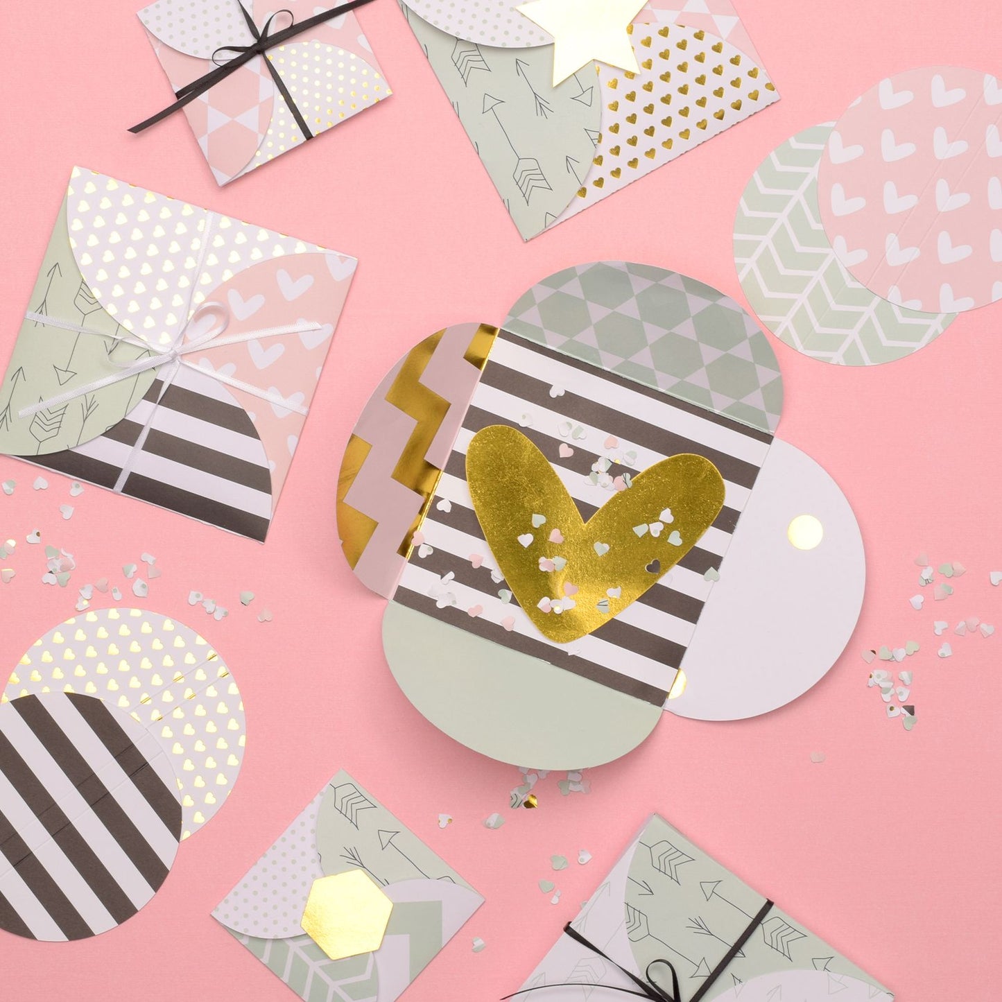 Vaessen creative • bloque de papel love it 15,2x15,2 cm por ambas caras
