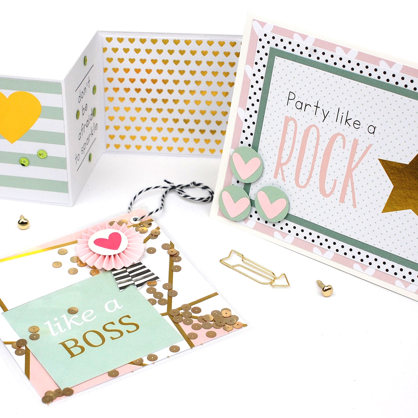 Vaessen creative • love it blocco di carta 30,5x30,5 cm fronte/retro