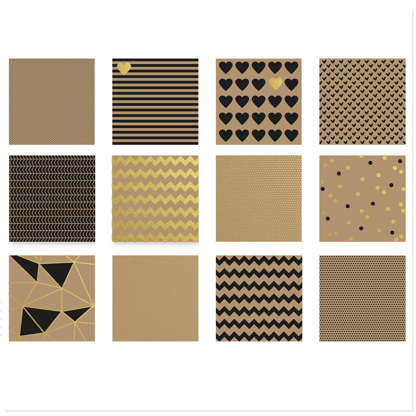 Vaessen creative love it carta kraft 30,5x30,5 cm 24x