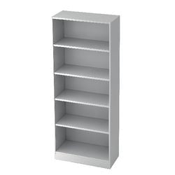 Bach libreria hammerer v6000 l legno 80x40x127 cm 5 ripiani bianco