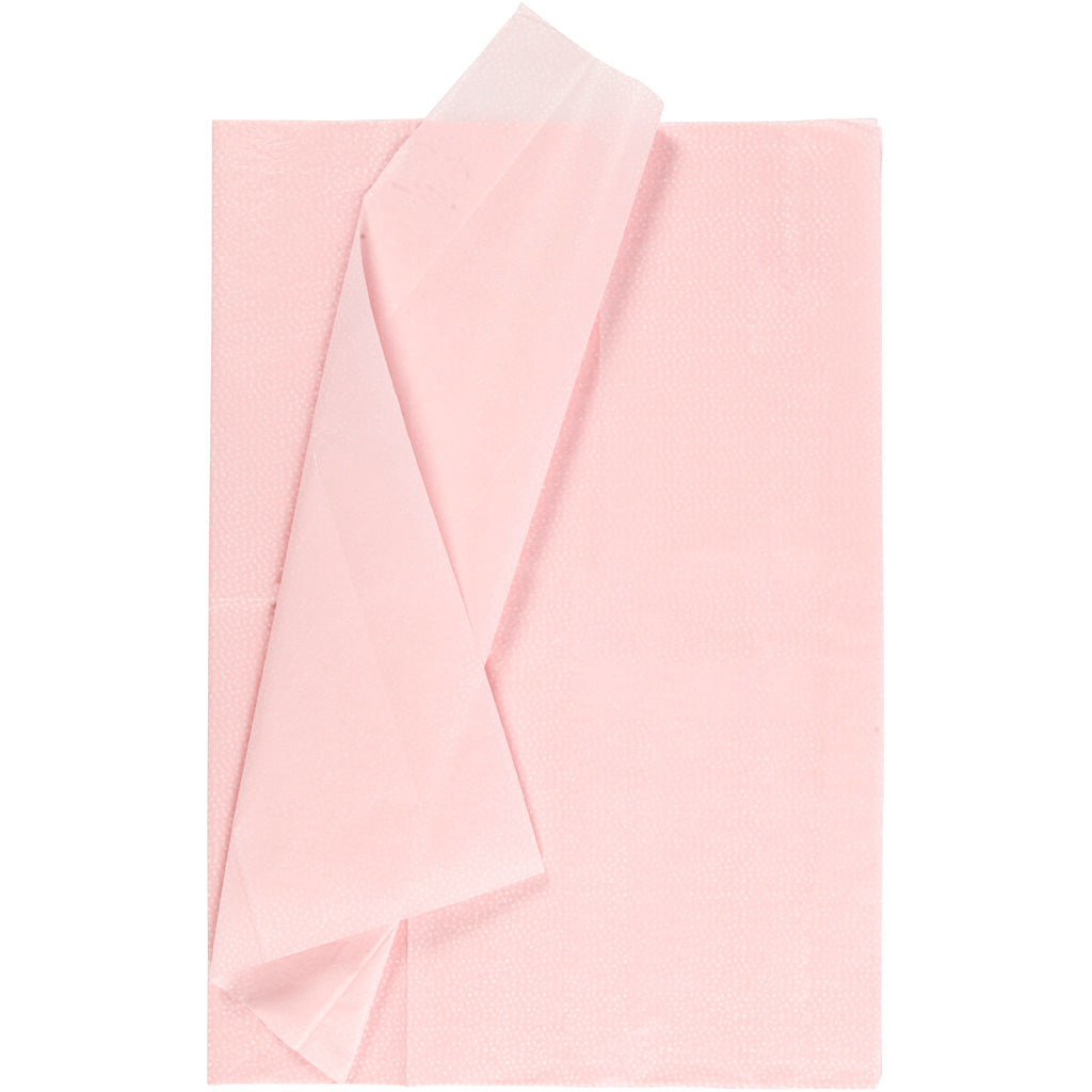 Carta velina aziendale Creativ, a pois, foglio 50x70 cm, 14 gr, rosso chiaro, 6 fogli 1 scatola
