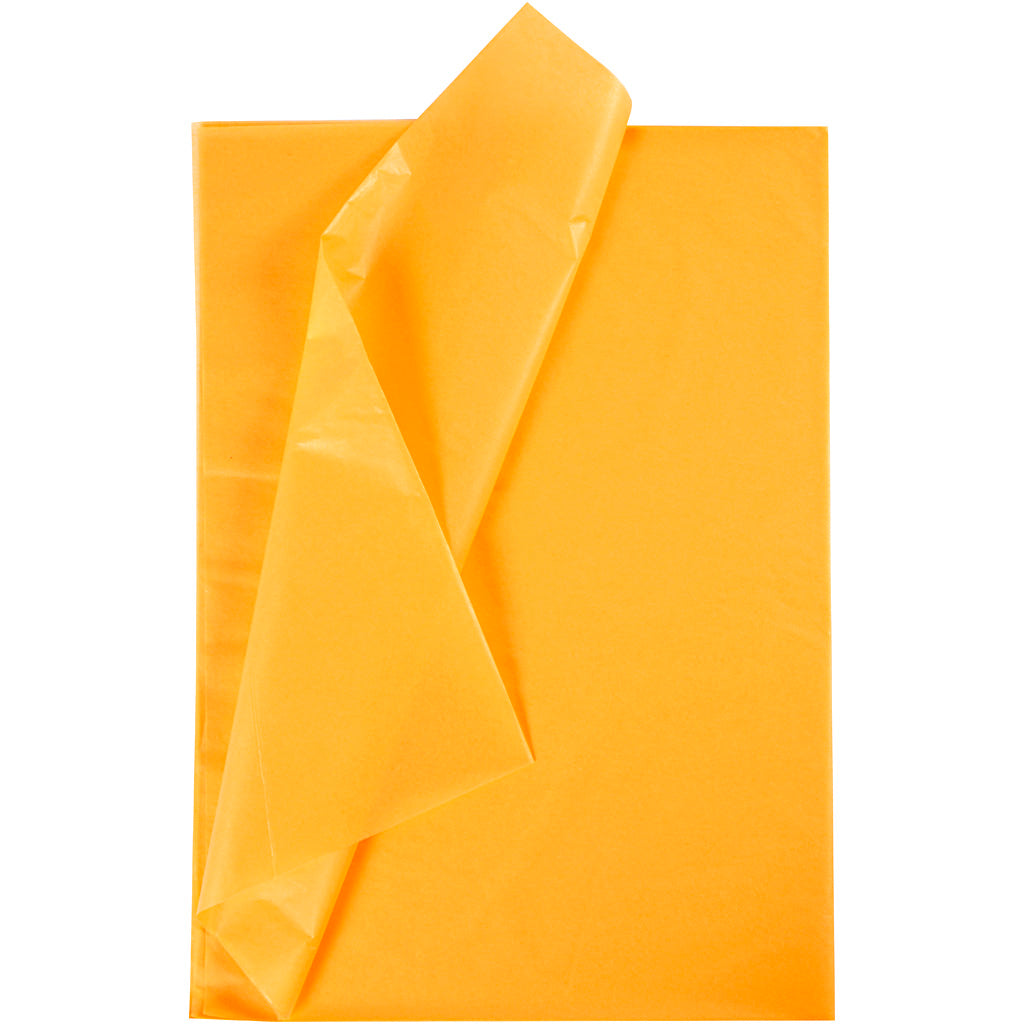Papel de seda Creativ company, hoja 50x70 cm, 17 gr, amarillo, 10 hojas 1 caja